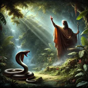 14. Y Jehová Dios dijo a la serpiente: Por cuanto esto hiciste, maldita serás entre todas las bestias y entre todos los animales del campo; sobre tu pecho andarás, y polvo comerás todos los días de tu vida.