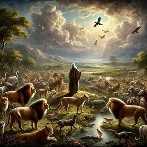 2. El temor y el miedo de ustedes estarán sobre todos los animales de la tierra, sobre todas las aves del cielo, sobre todo lo que se arrastra en la tierra y sobre todos los peces del mar; en sus manos son entregados.